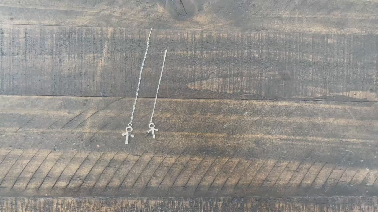 SterlingvsSilverChainEarrings