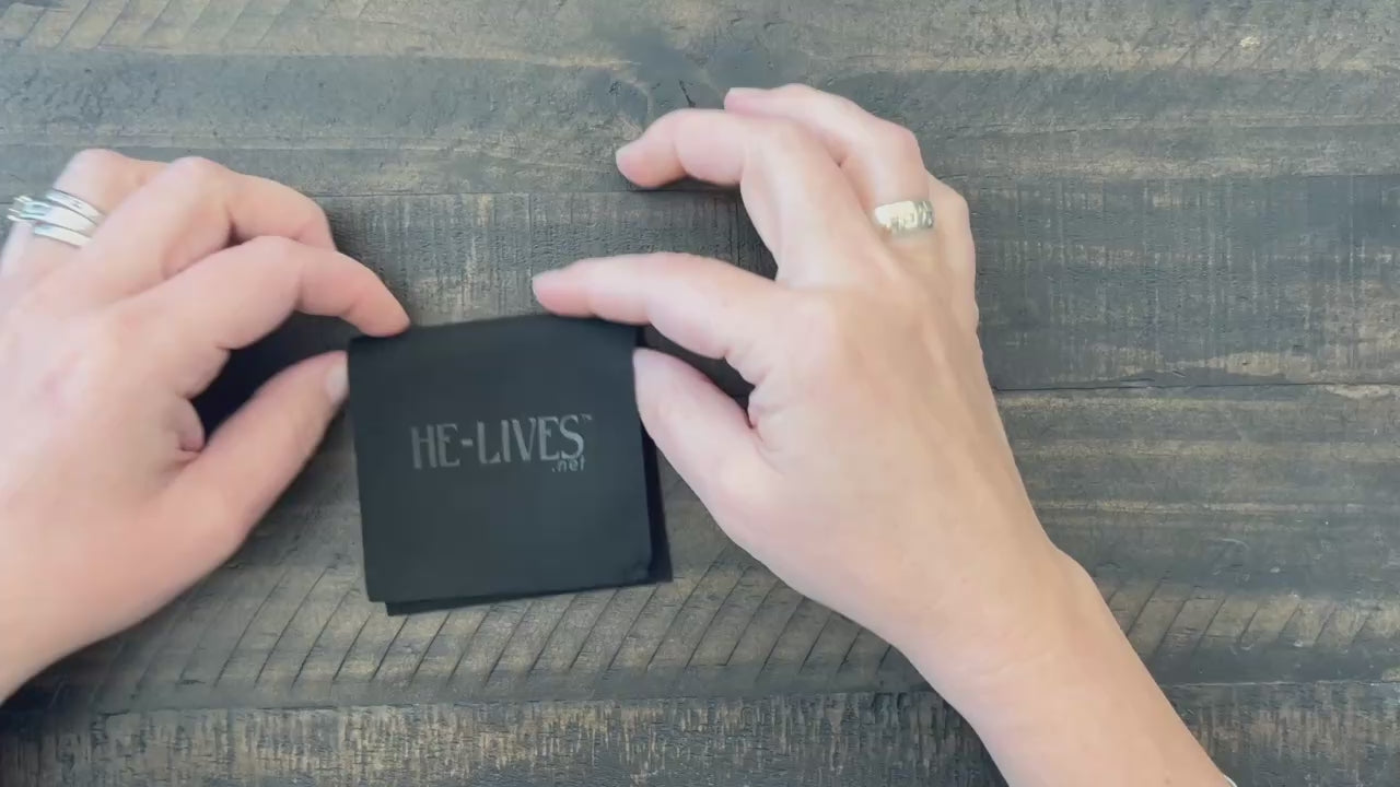 Sterling silver charm earrings with resurrected Christ cross symbol